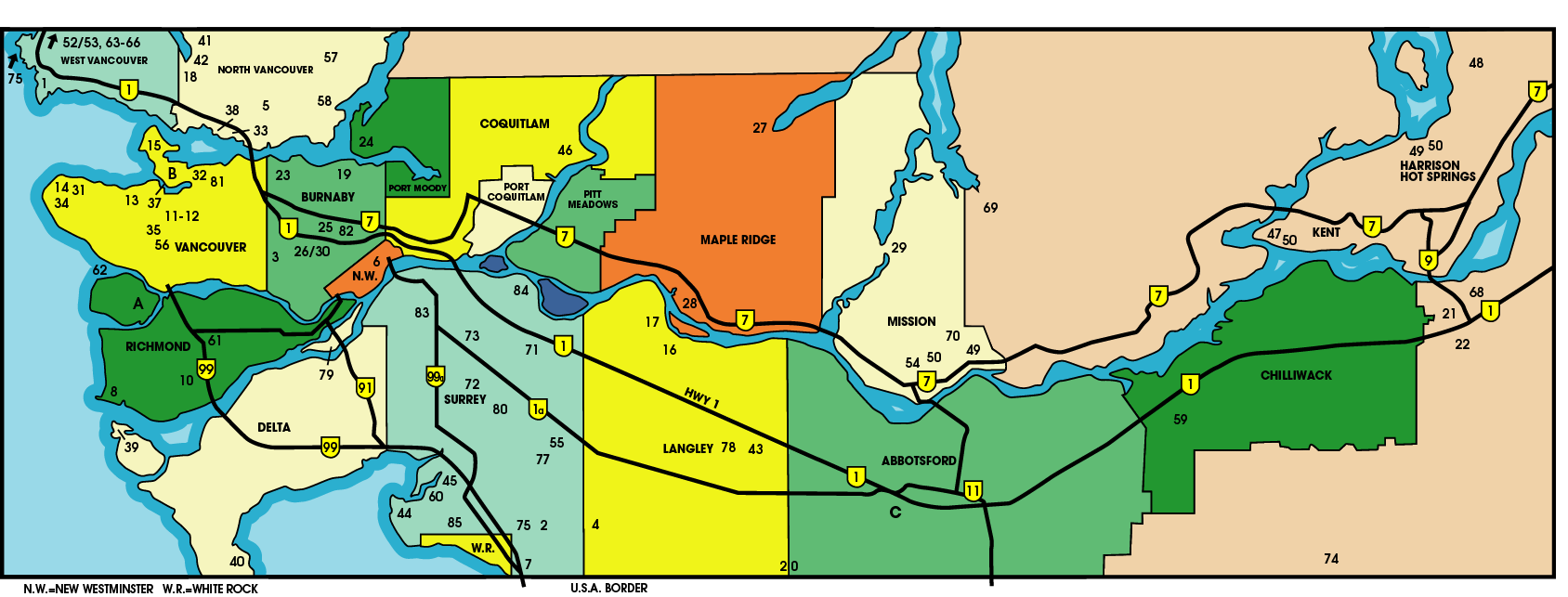 Canada+map+vancouver